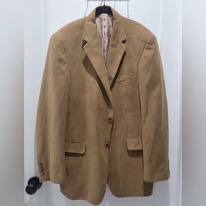 Gianfranco Ruffini Italy Mens Suede Sport Coat Blazer Jacket Size 44L